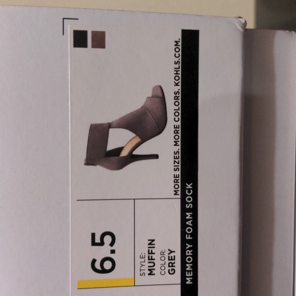 Lauren Conrad 6.5 size grey high heels